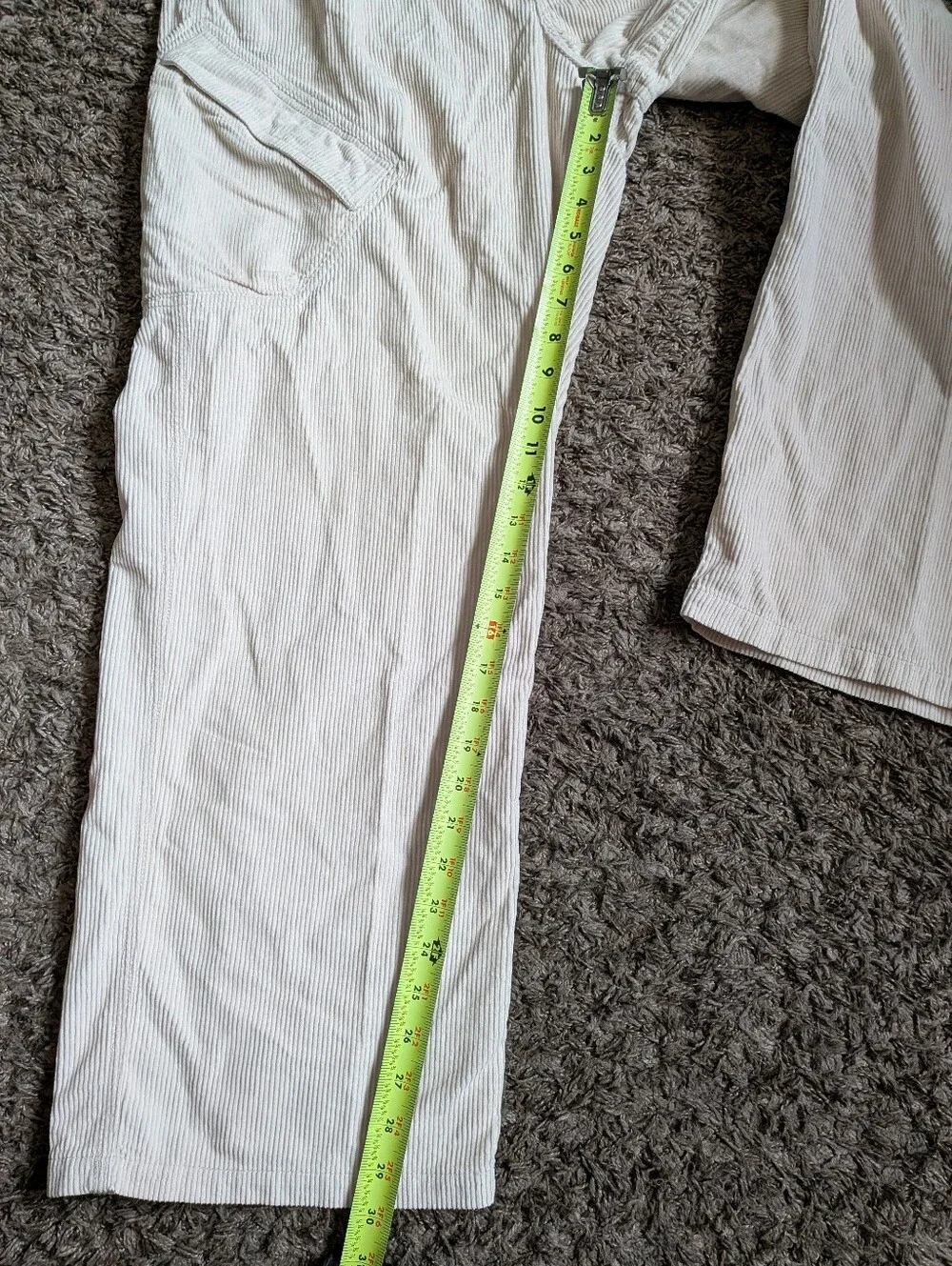 NWT Jordan Ivory Corduroy Cotton Chicago Cargo Pants Men's L